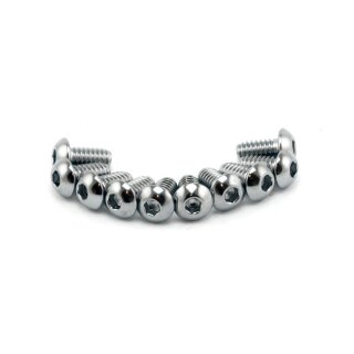 Colony 1/4-20 x 1/2 button head allen bolts chrome