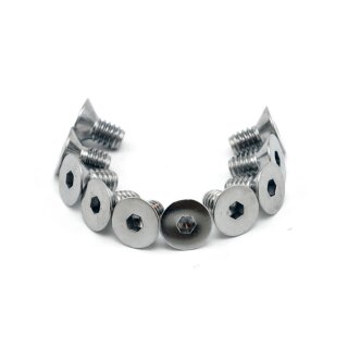 Colony 1/4-20 x 1/2 flat head allen bolts chrome