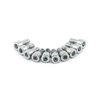 Colony 1/4-20 x 1/2 allen bolts polished chrome