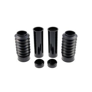 Cultwerk Gabelcover Cover kit schwarz glänzend Harley Dyna Modelle 06-17