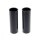 2 piece upper fork cover kit Gloss schwarz für Harley Dyna Streetbob Fatbob 06-17