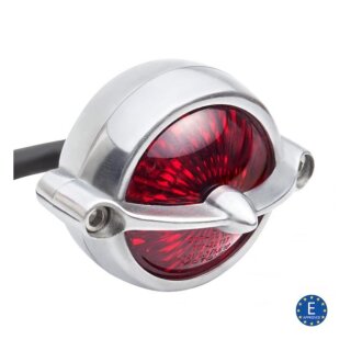 Motorrad old school Motone Bel Air LED Rücklicht poliert EC geprüft