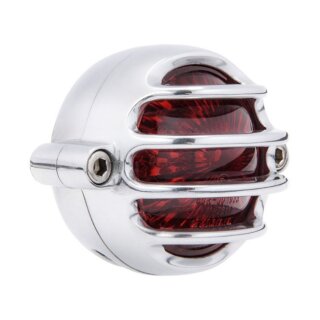 Motone Lecter Motorrad Bobber LED Rücklicht poliert ohne Halter E geprüft