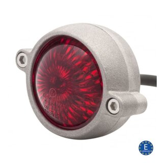Rücklicht old school Motone Eldorado LED taillight Alu no bracket ECE