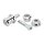 Biltwell solid Riser bushing Set chrom für Harley Dyna Softail Sportster FXR