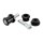 Biltwell, solid riser bushing set. Black
