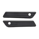 Arlen Ness, saddlebag latch cover set. 10-Gauge, black
