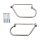 Longride saddlebag holder, chrome