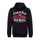 King Kerosin Red Baron zip hoodie black