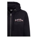 King Kerosin Red Baron zip hoodie black