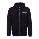 King Kerosin Red Baron zip hoodie black