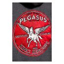 King Kerosin Pegasus zip hoodie steel grey