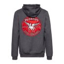 King Kerosin Pegasus zip hoodie steel grey