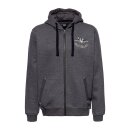 King Kerosin Pegasus zip hoodie steel grey