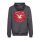 King Kerosin Pegasus zip hoodie steel grey