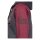 King Kerosin Street Cats raglan zip hoodie grey/dark red