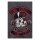 King Kerosin Street Cats raglan zip hoodie grey/dark red