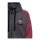 King Kerosin Street Cats raglan zip hoodie grey/dark red