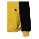 King Kerosin Super Bee Monster raglan zip hoodie black/yello