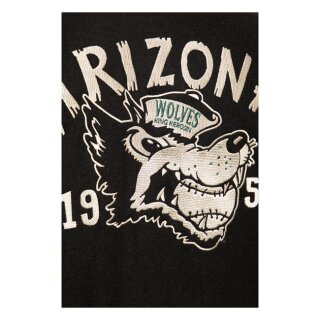 King Kerosin Arizona Wolves baseball jacket dark green/marzi