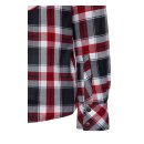 King Kerosin Garage Built checkered shirt antracite/white/re