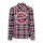 King Kerosin Garage Built checkered shirt antracite/white/re