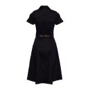 Queen Kerosin Swing worker dress black/rinsed wash
