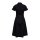 Queen Kerosin Swing worker dress black/rinsed wash