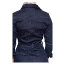 Queen Kerosin Speedway workwear overall dark blue/rinsed was