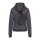 Queen Kerosin Racing Skull zip hoodie steel grey