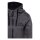 Queen Kerosin Racing Skull zip hoodie steel grey