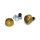 Kuryakyn, Lodestar front axle sliders. Gold