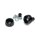 Kuryakyn, Lodestar front axle sliders. Black