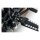 Kuryakyn, splined footpeg adapters, front. Satin black