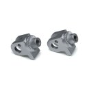 Kuryakyn, splined footpeg adapter. Silver