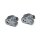 Kuryakyn, splined footpeg adapter. Silver