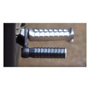 Motone, extented shifter peg ribbed. Black