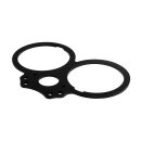 Motone, lay flat gauge mount. Black