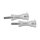 Motone, medium quick release seat bolts. 45mm, polished