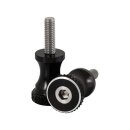 Motone short quick release seat bolts. 28mm, black