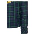 King Kerosin Racing Skull checkered shirt dark blue/green