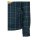 King Kerosin Racing Skull checkered shirt dark blue/green
