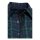 King Kerosin Racing Skull checkered shirt dark blue/green