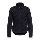 Queen Kerosin Denim Shirt black