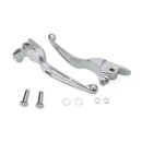 Handlebar lever kit, wide blade, Chrome