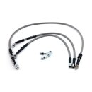Goodridge brake line front, stainless clear coated