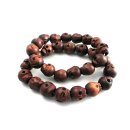 AmiGaz Totenkopf Skull Perlen Biker Armband Set Holz