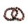 AmiGaz Totenkopf Skull Perlen Biker Armband Set Holz
