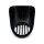 Upper headlamp fly fairing. With integrated headlamp grill
