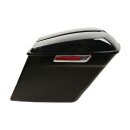 Stretch Koffer Satteltaschen Set schwarz glänzend für Harley Touring Bagger 14-23
